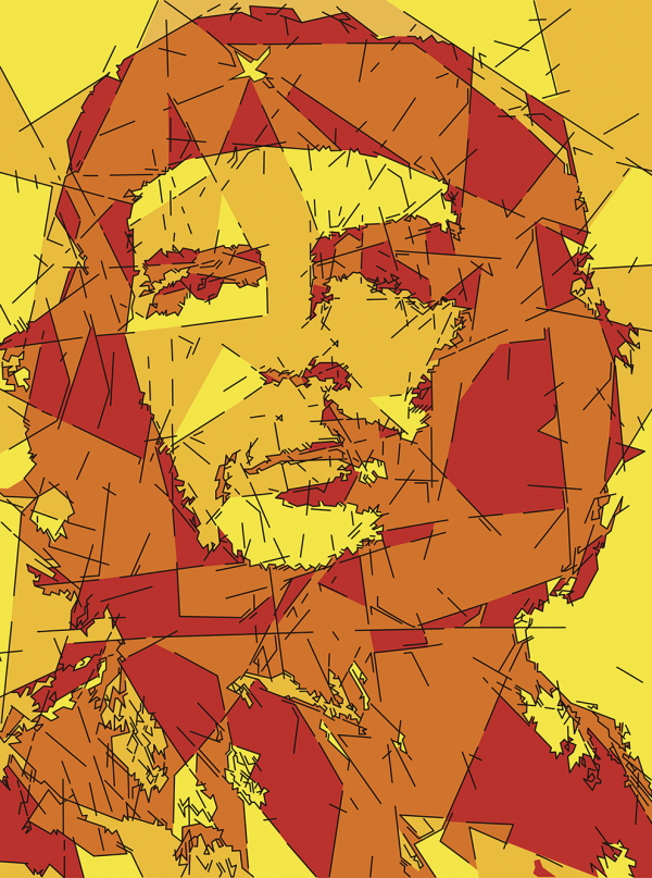  チェ / イラストレーション · エルネスト・チェ・ゲバラ · 国際主義的ゲリラ · DOR · 1977年　※DOR：革命指導部（Department of Revolutionary Orientation）