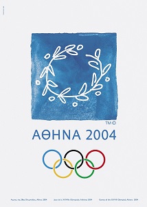 <div style='text-align:left;'>Athens 2004, official poster. / ©International Olympic Committee</div>