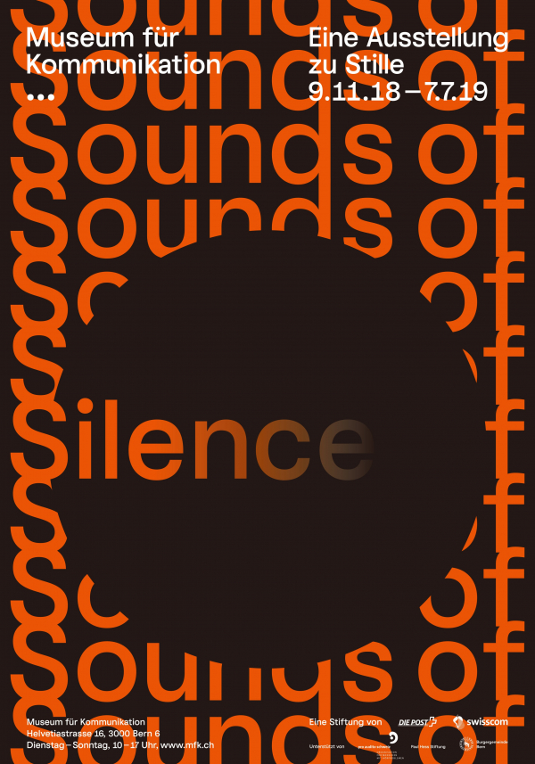 「Sounds of Silence Exhibition 」(Poster)  2018 / Notter+Vigne