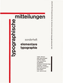“Typographische Mitteilungen” Sonderheft Elementare Typographiel　タイポグラフィ通信特別号「タイポグラフィの基礎」　1925