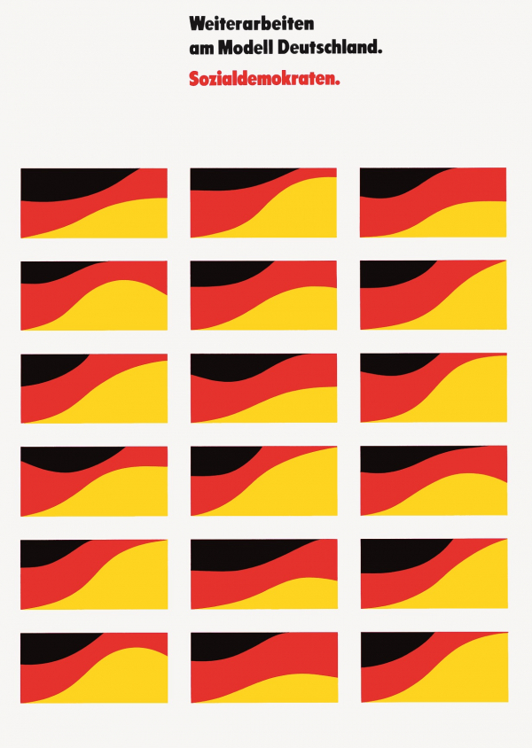 1976 · Helmut Schmid, ARE Düsseldorf · Continue working on the German model (SPD) · Poster