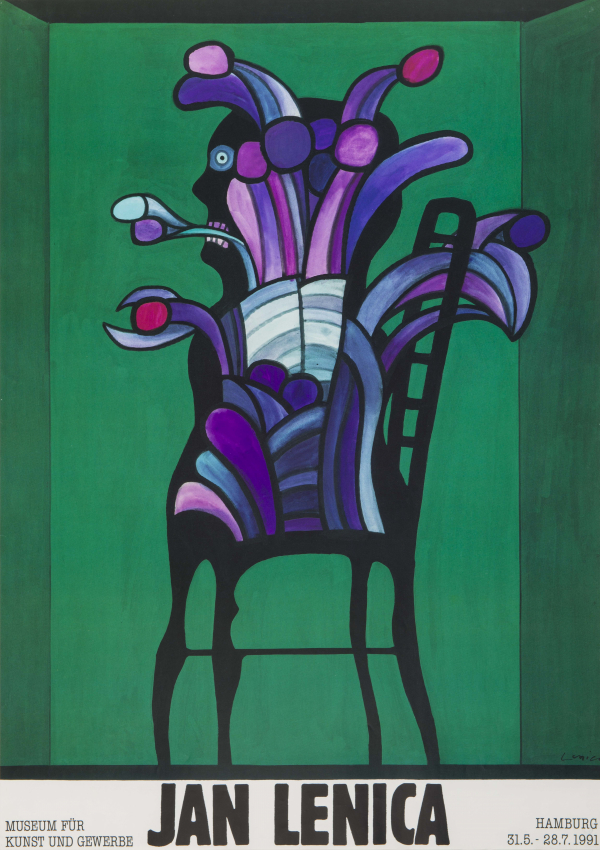 ヤン・レニツァ展　ハンブルク美術工芸博物館／展覧会ポスター／1991
