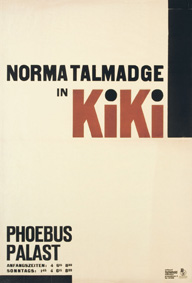 Norma Talmadge in Kiki　ノーマ・タルマッジ主演「キキ」　 Phoebus Palast，1927